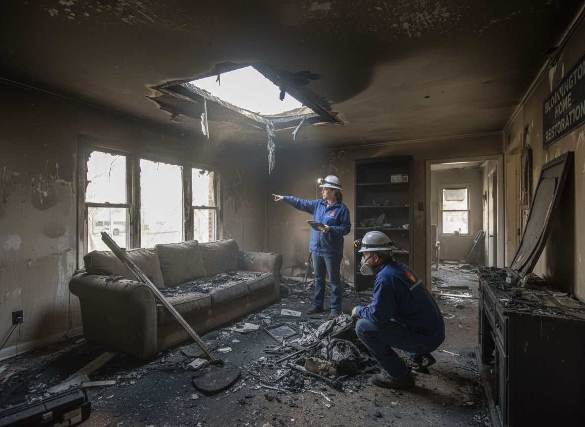 Immediate Steps After Discovering Fire Damage In A Bloomington House