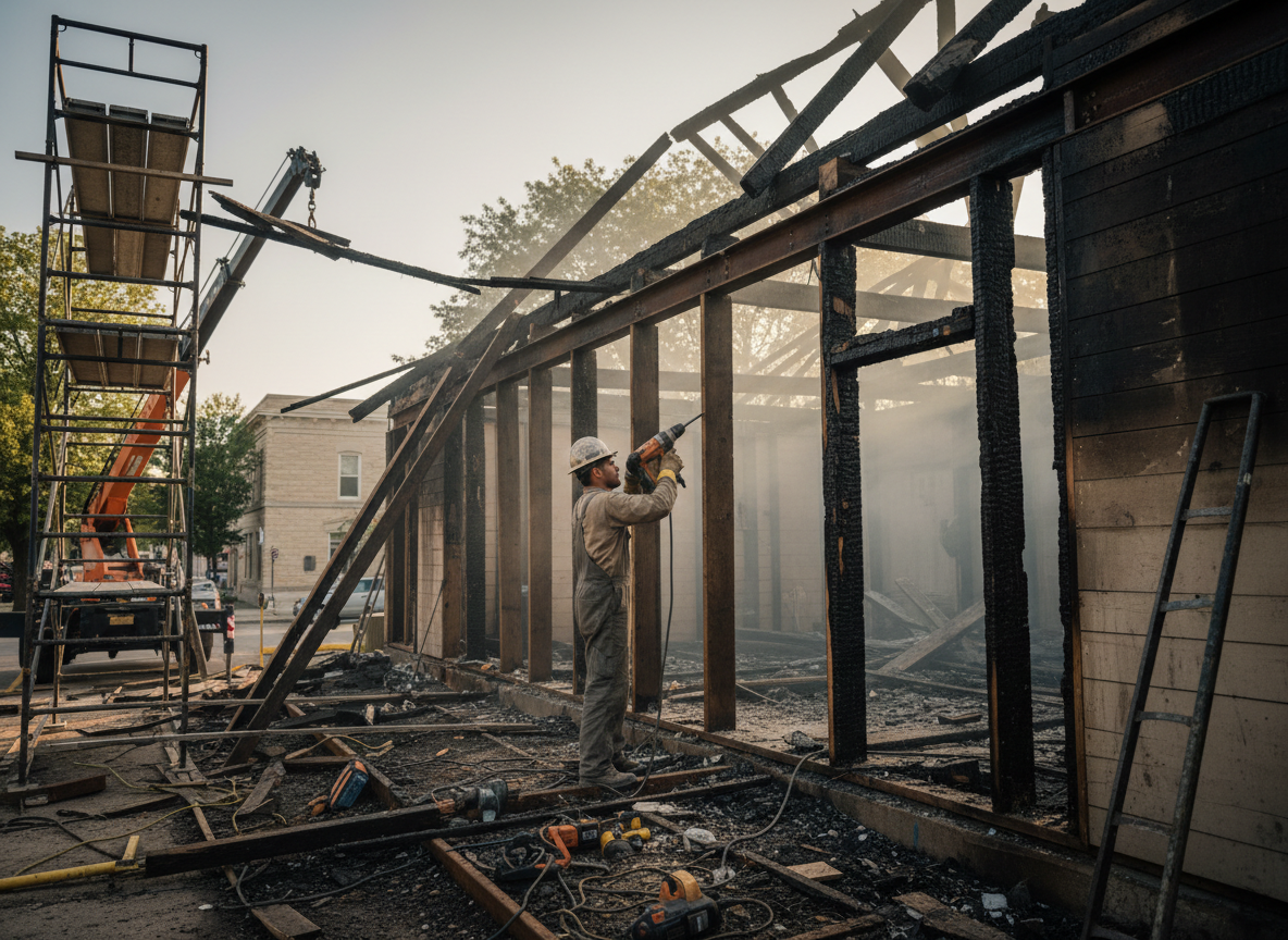 Structural Repair After Fire in Bloomington, CA